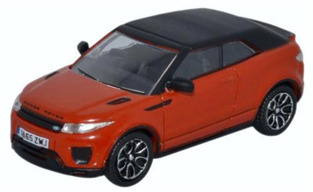 Oxford Diecast 1/76 76RREC001 Range Rover Evoque Convertible Phoenix Orange