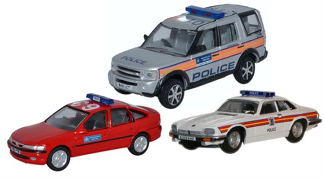 Oxford Diecast 1/76 76SET50 Metropolitan Police Set