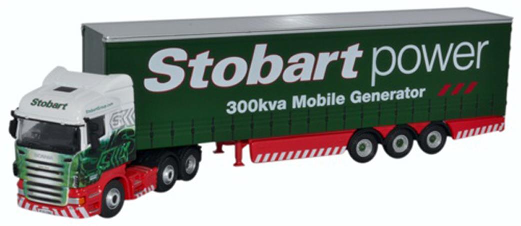 Oxford Diecast 1/76 76SHL02CS Scania Highline Curtainside Stobart Power