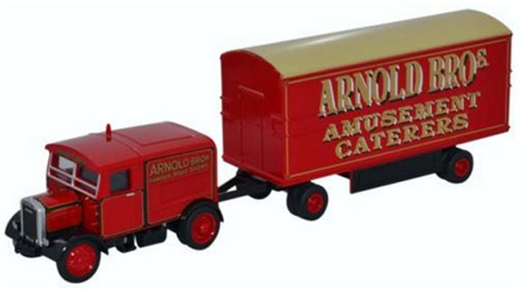 Oxford Diecast 1/76 76SST007 Scammell Showtrac & Dodgem Trailer Arnold Bros