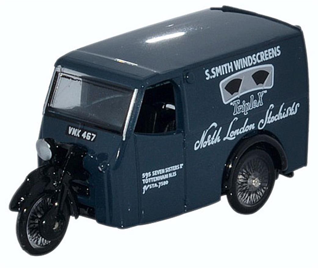 Oxford Diecast 1/76 76TV009 Tricycle Van Trivan S. Smith Windscreens