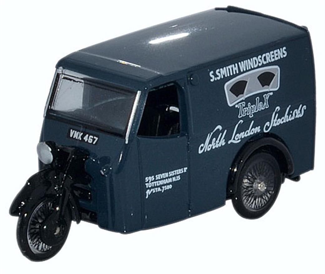 Oxford Diecast 1/76 76TV009 Tricycle Van Trivan S. Smith Windscreens