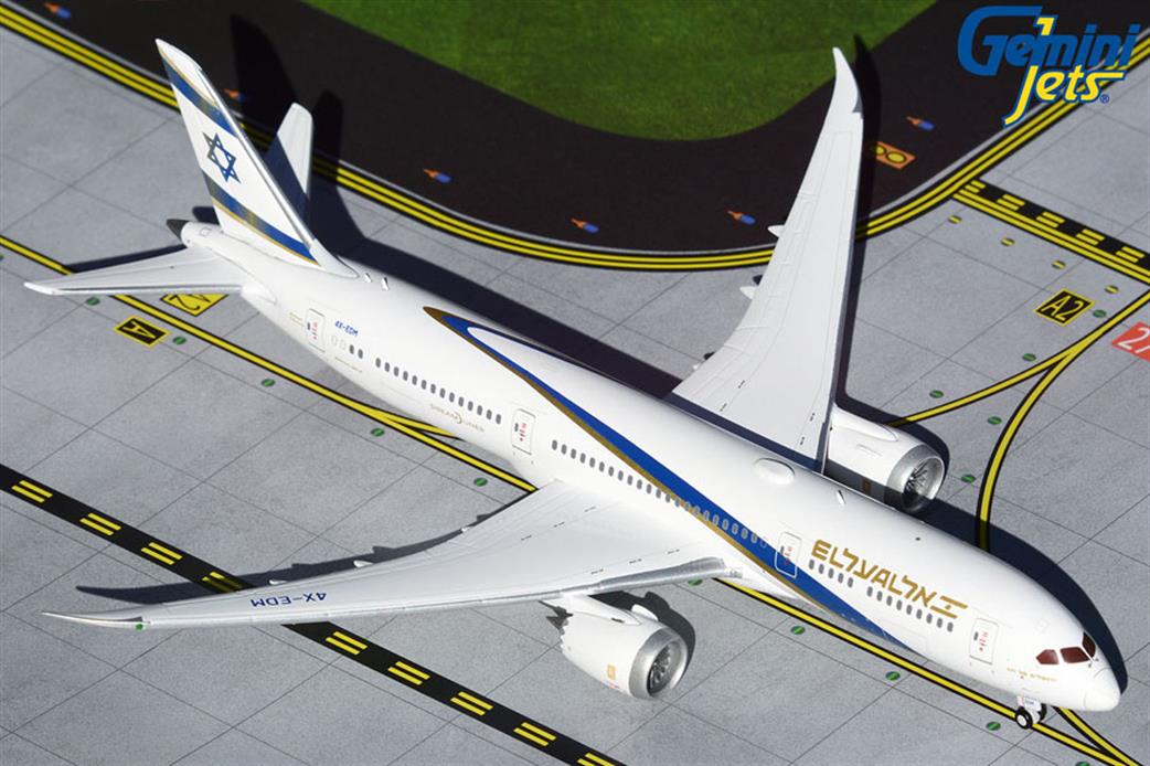 Gemini Jets 1/400 GJELY1904 EL AL Boeing 787-9 Jerusalem of Gold 4X-EDM Jet Airliner Model