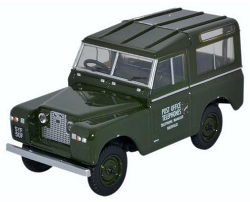 Oxford Diecast 1/43 43LR2S003 Land Rover Series II SWB Hard Back Post Office Telephones