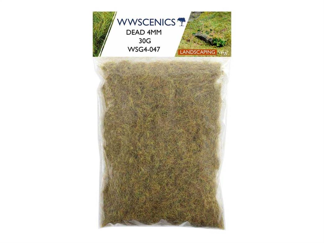 WWScenics  WSG4-048 4mm Dead Static Grass 50g