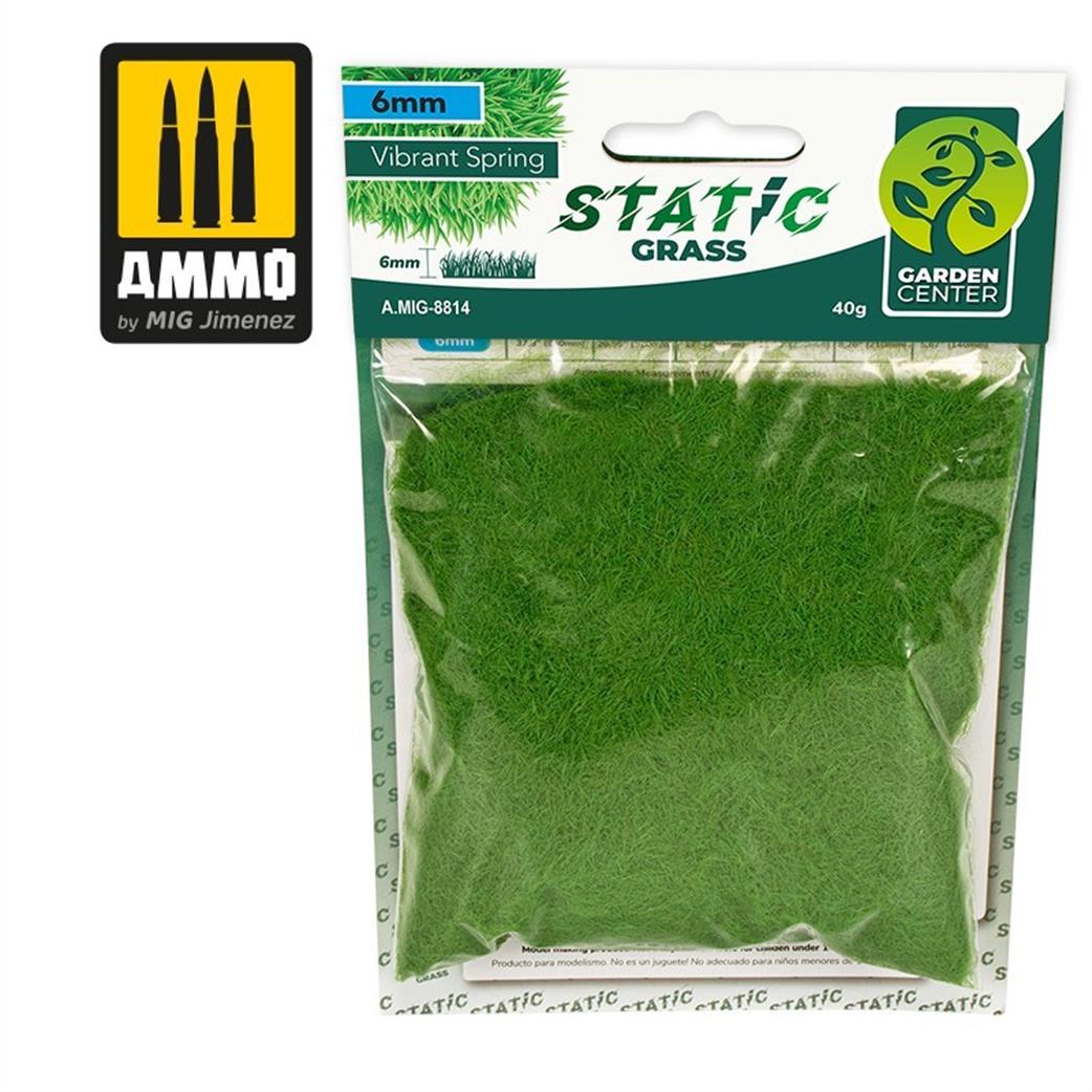 Ammo of Mig Jimenez  A.MIG-8814 6mm Static Grass Vibrant Spring 40g