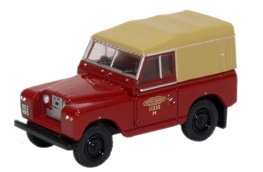 Oxford Diecast 1/76 76LR2S002 Land Rover Series II SWB Canvas British Rail