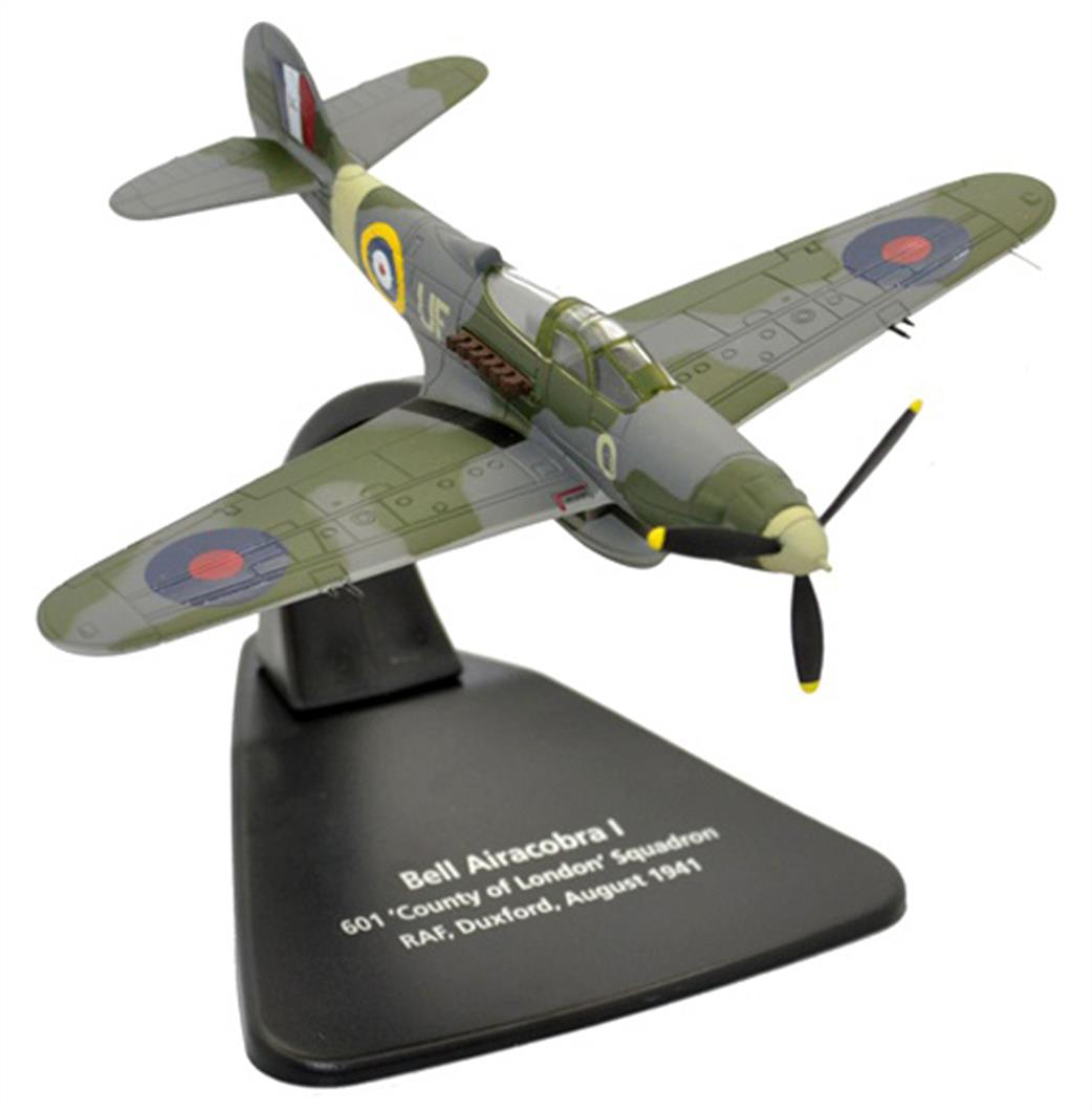 Oxford Diecast 1/72 AC071 Bell Airacobra I 601 - County of London Sqn. RAF Duxford 1940