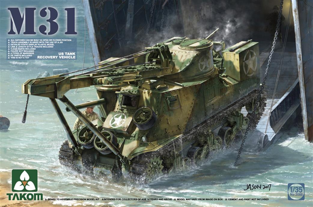 Takom 1/35 2088 US M31 Tank Recovery Vehicle Kit