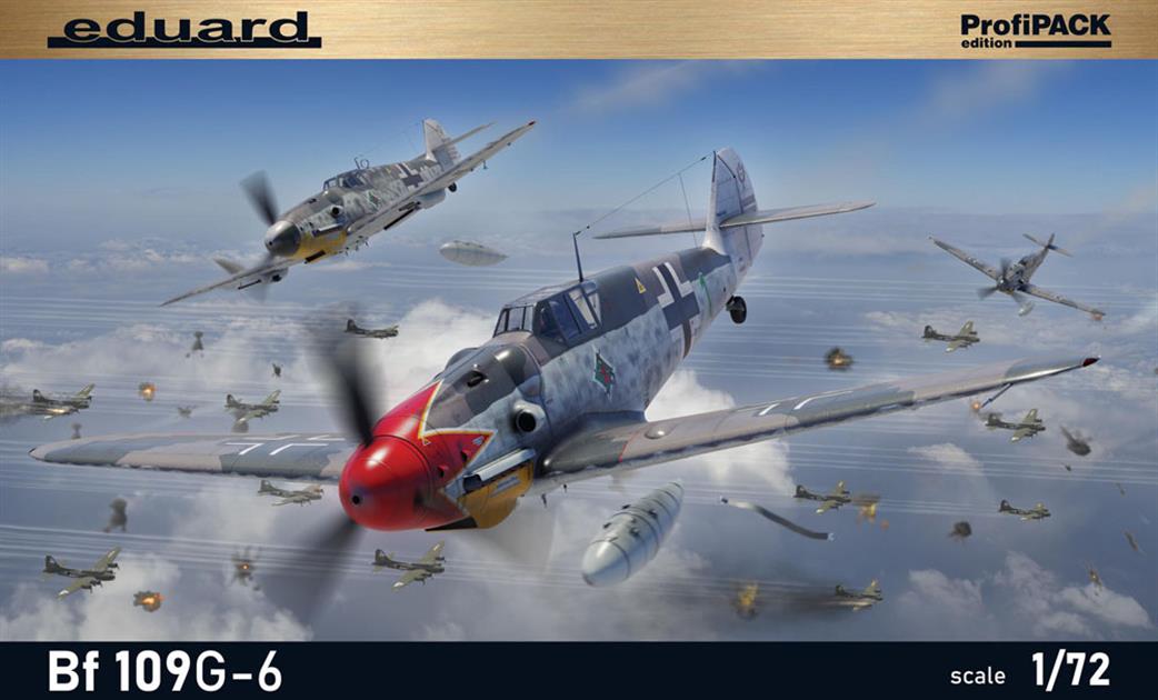 Eduard 1/72 70159 Bf109G-6 German WW2 Fighter Plastic Kit Profipak