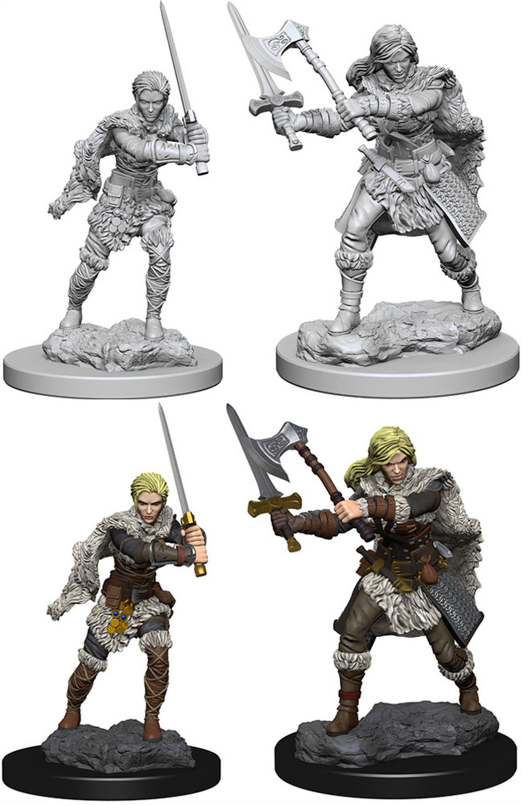 Wizkids  72644 Human Female Barbarian: D&D Nolzur's Marvelous Unpainted Miniatures