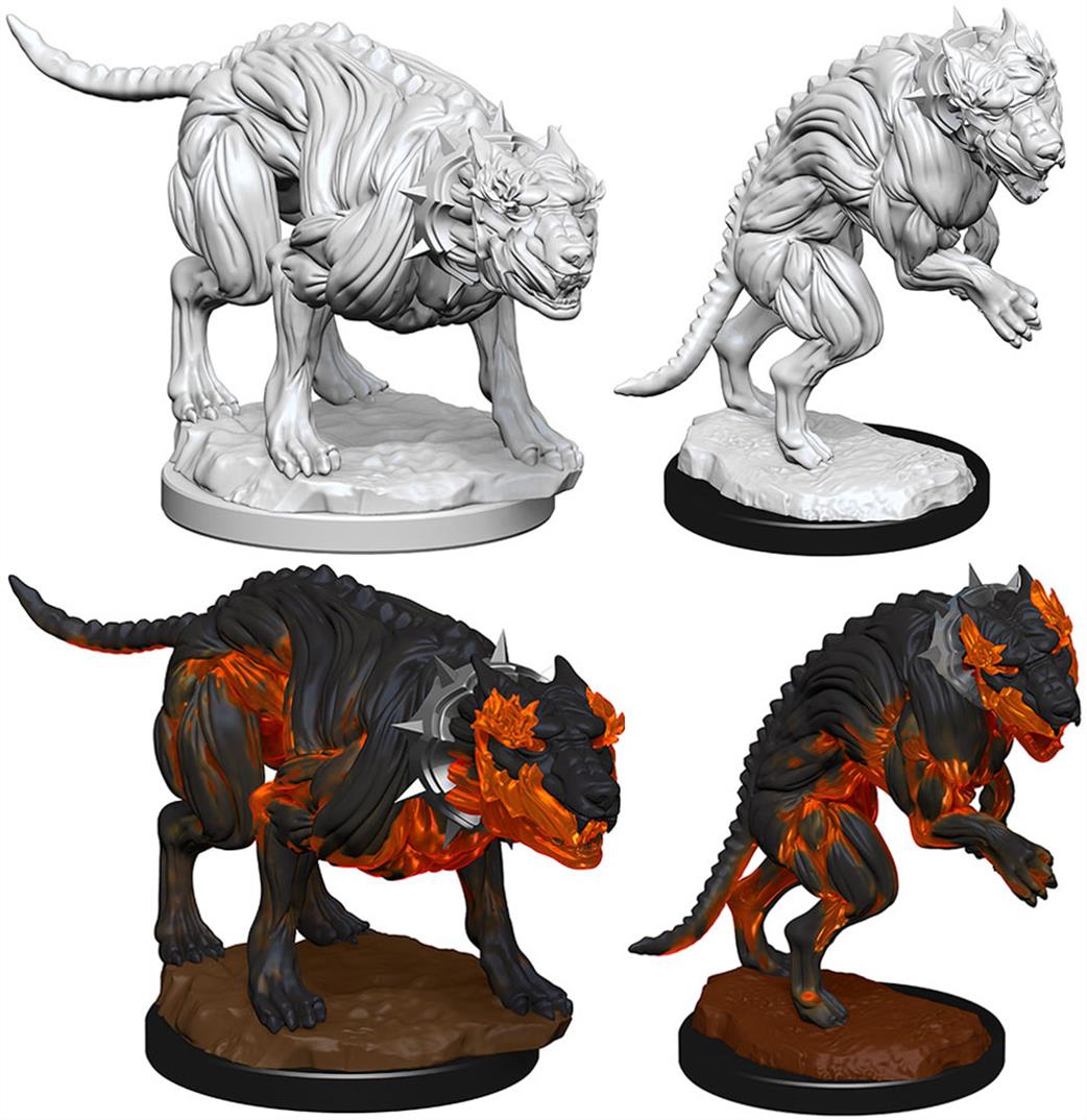 Wizkids  72581 Hell Hounds: Pathfinder Deep Cuts Unpainted Miniatures