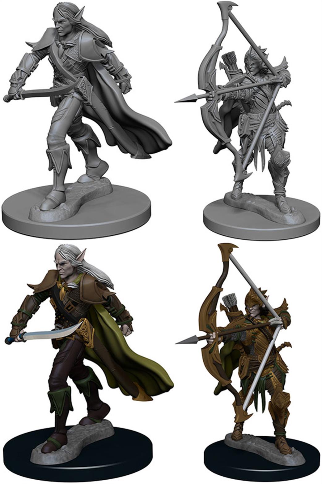 Wizkids  72598 Elf Male Fighter: Pathfinder Deep Cuts Unpainted Miniatures