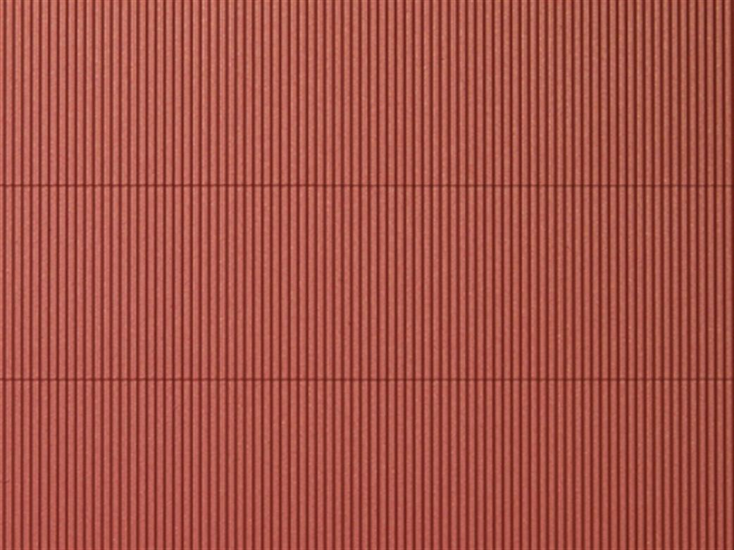 Auhagen ho/tt 52230 Corrugated Iron Sheet Reddish Brown 2 Pieces