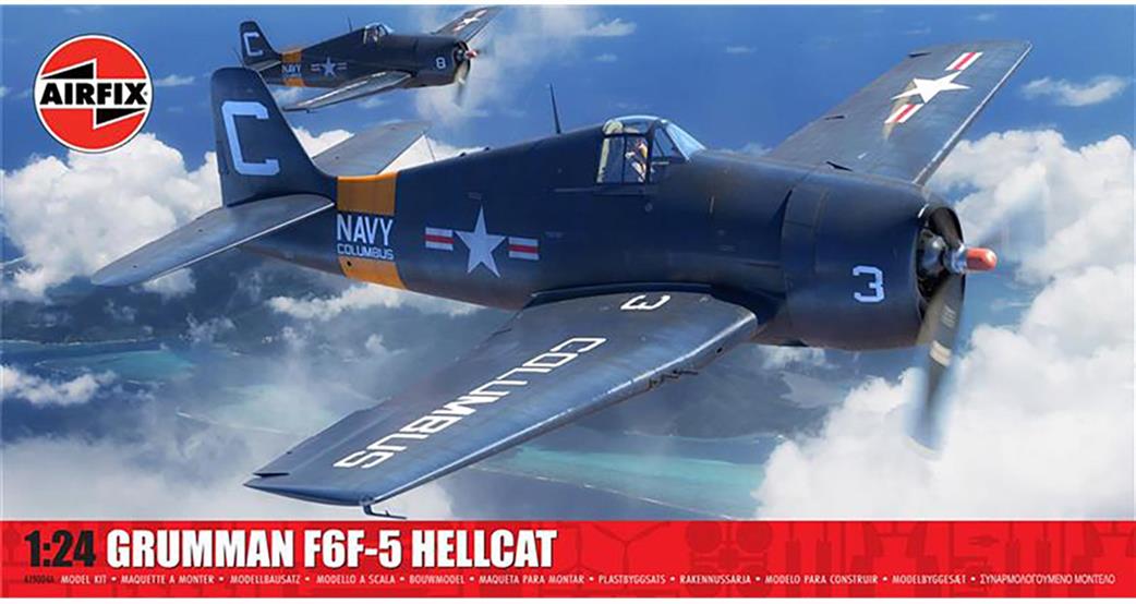 Airfix 1/24 A19004A Grumman F6F-5 Hellcat Fighter Kit