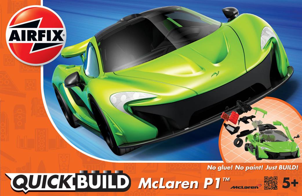 Airfix  J6021 Quickbuild McLaren P1 Supercar Clip together Block Model