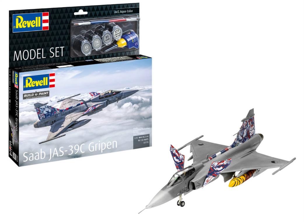 Revell 1/72 63776 Saab JAS-39C  Gripen Model Set