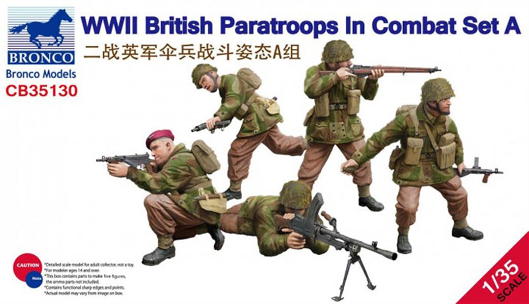 Bronco Models 1/35 CB35130 WW2 British Paratroops in Combat Set A or B