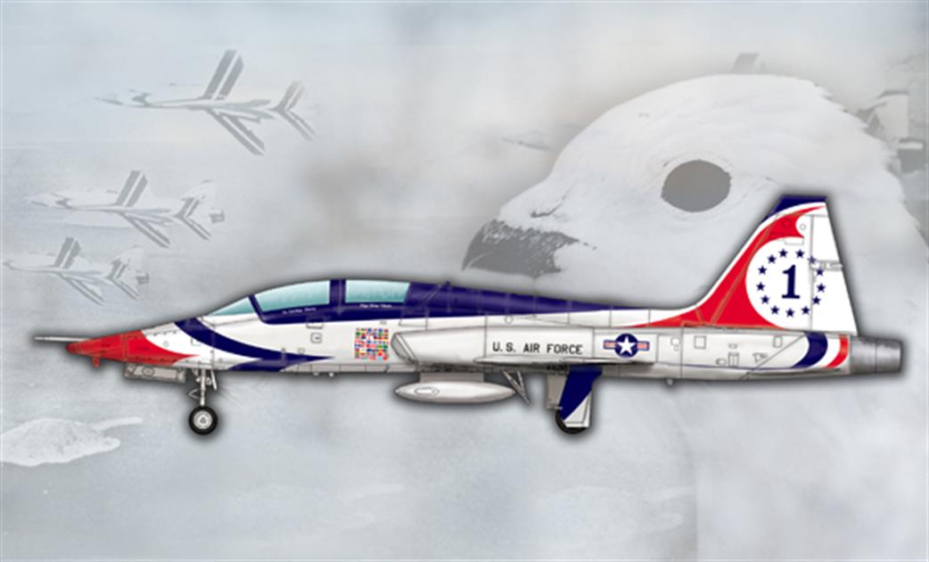 Trumpeter 1/48 05809 US T-38A Talon Thunderbird Aircraft Kit