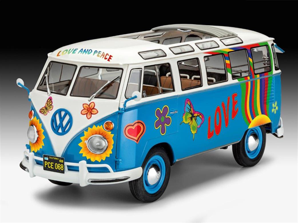 Revell 1/24 07050 Volkswagen VW Samba Van T1 Flower Power