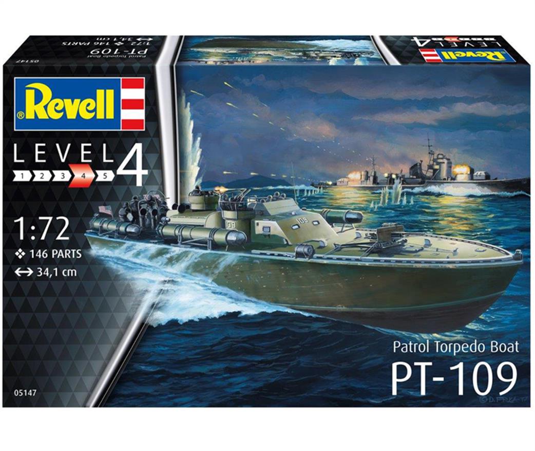 Revell 1/72 05147 Patrol Torpedo Boat PT-109 Kit