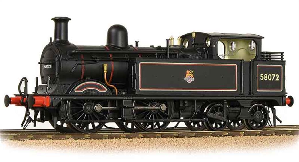 Bachmann OO 31-742A BR 58051 MR Class 1P 0-4-4T BR Lined Black Early Emblem