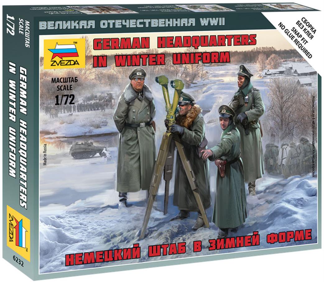 Zvezda 1/72 6232 German Headquaters in Winter Uniform