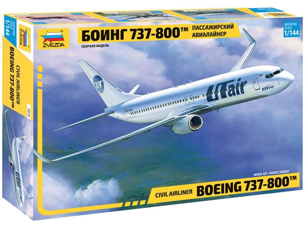 Zvezda 1/144 7019 Boeing 737-800 Airliner Kit