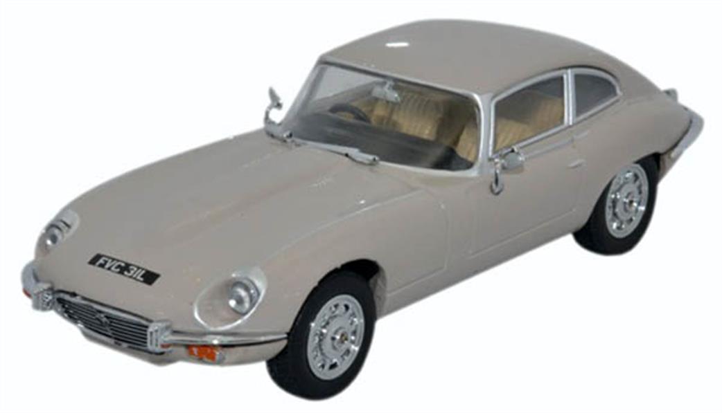 Oxford Diecast 1/43 JAGV12005 Jaguar V12 E Type Coupe Ascot Fawn