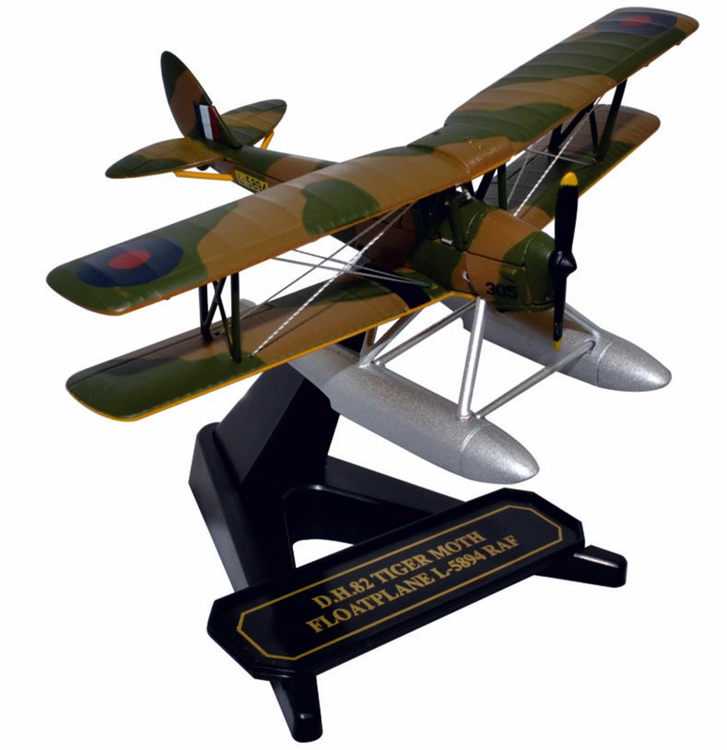 Oxford Diecast 1/72 72TM010 DH82A Tiger Moth Floatplane RAF L-5894 Model Aircraft