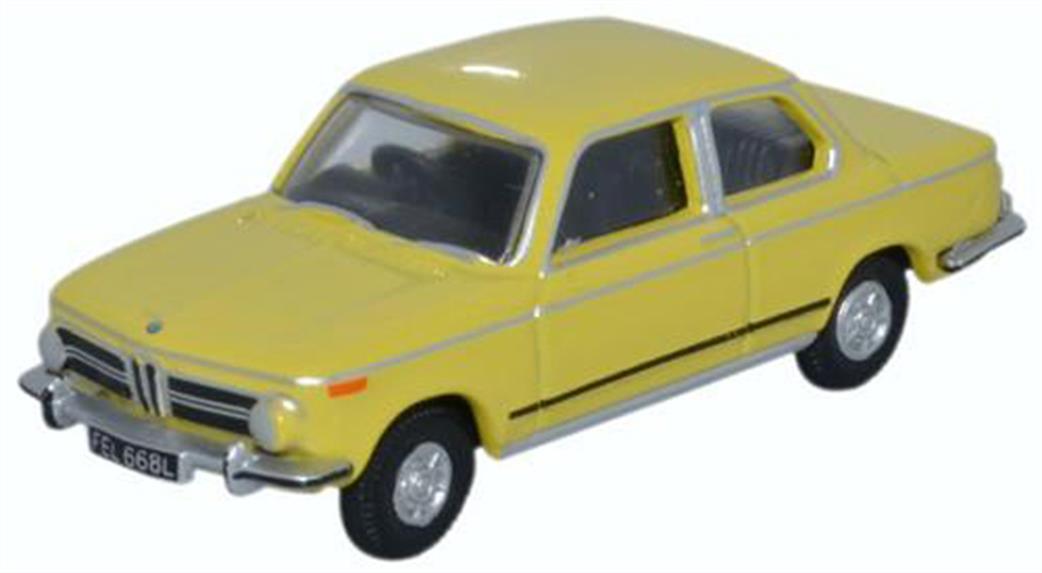 Oxford Diecast 1/76 76BM02002 BMW 2002 Golf Yellow