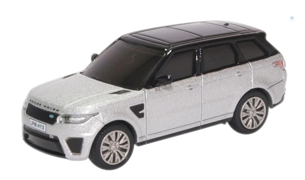 Oxford Diecast 1/76 76RRS002 Range Rover Sport SVR Indus Silver