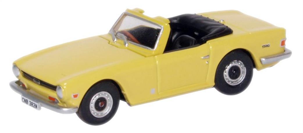 Oxford Diecast 1/76 76TR6001 Triumph TR6 Mimosa Yellow