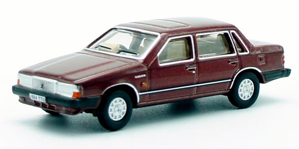 Oxford Diecast 1/76 76VO002 Volvo 760 Red Wood Metallic