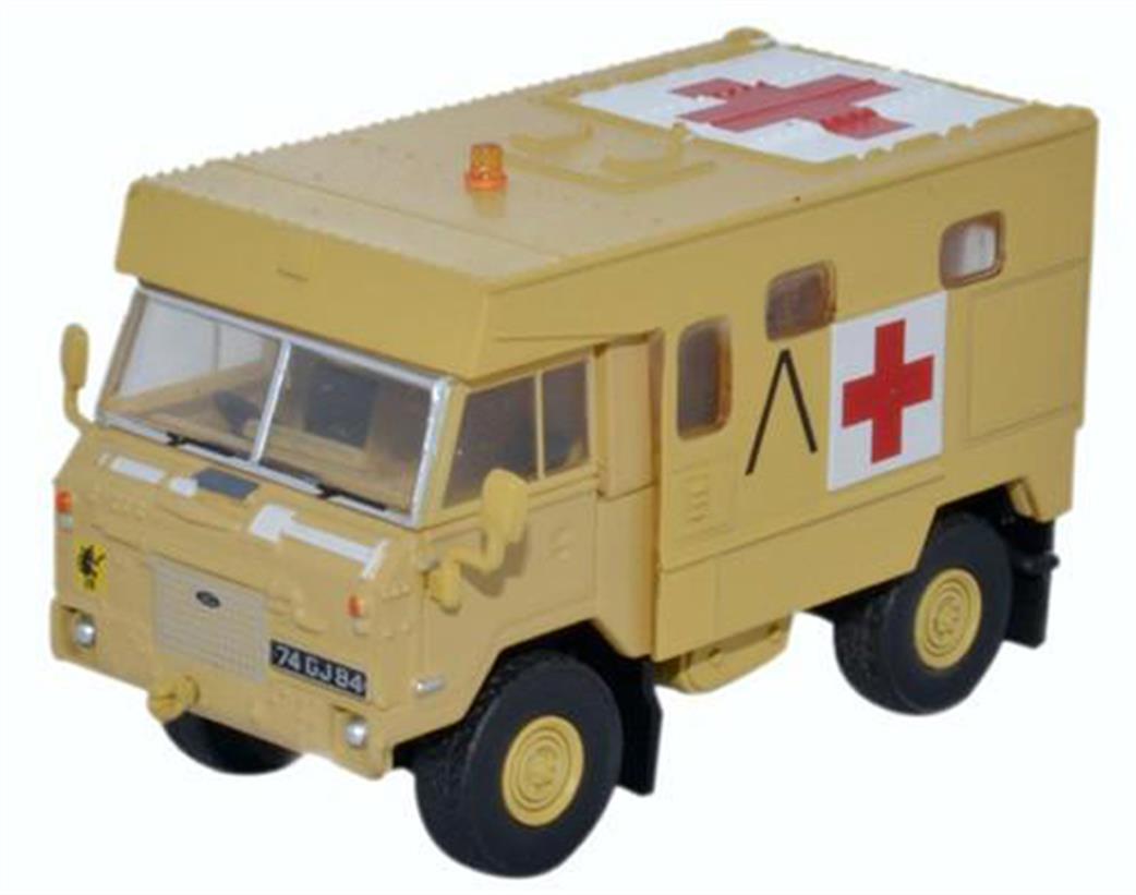 Oxford Diecast 1/76 76LRFCA001 Land Rover FC Ambulance Gulf War Operation Granby 1991