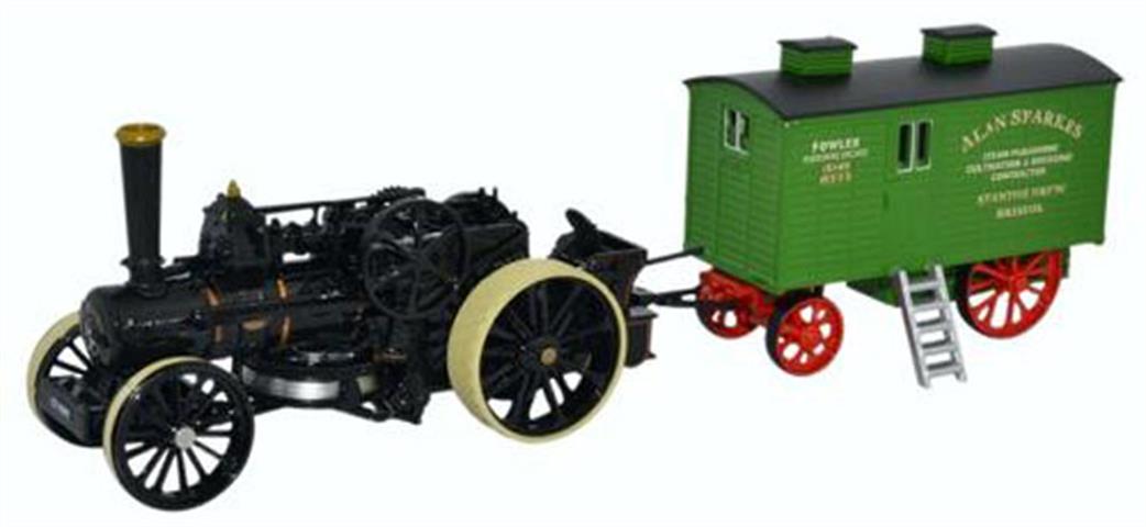 Oxford Diecast 1/76 76FBB002 Fowler BB1 Ploughing Engine Bristol Rover & Living Wagon