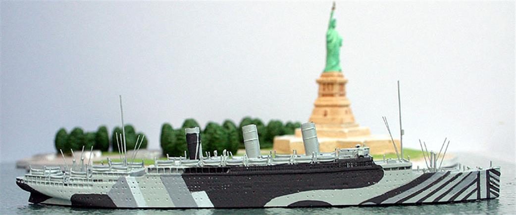 CM Models 1/1250 CM-P38 Justica in dazzle camouflage as a troopship in 1917