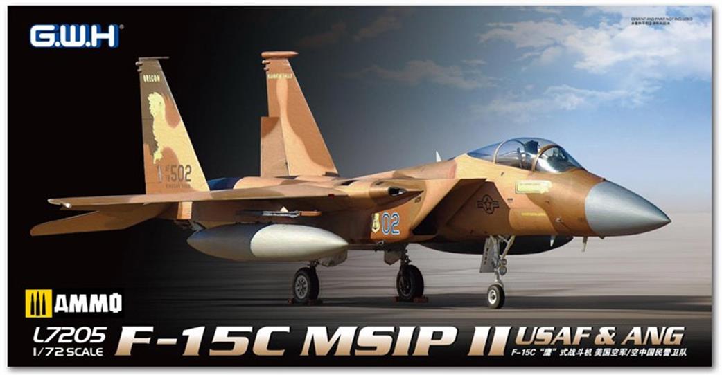 Great Wall Hobby 1/72 L7205 US Airforce F-15C MSIP 11 USAF And ANG Plastic Kit