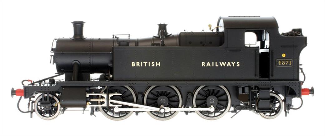 Dapol Lionheart Trains O Gauge LHT-S-4506 BR 4571 GWR 45xx Prairie Plain Black BRITISH RAILWAYS