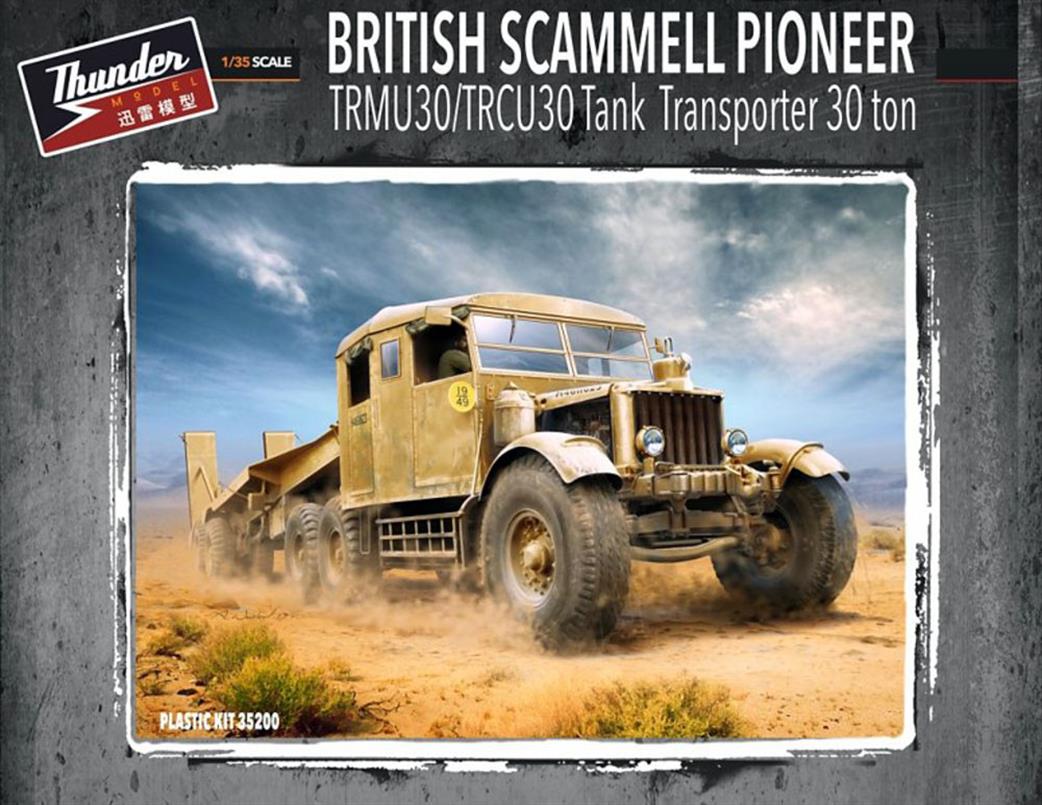 Thunder Model 1/35 35200 Scammell Pioneer Tank Transporter 30 Ton Truck Plastic Model Kit