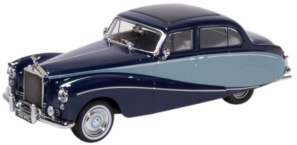 Oxford Diecast 1/43 43EMP002 Rolls Royce Silver Cloud/Hooper Empress Two Tone Blue