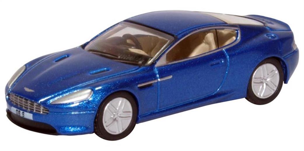 Oxford Diecast 1/76 76AMDB9003 Aston Martin DB9 Coupe Coupe Cobalt Blue