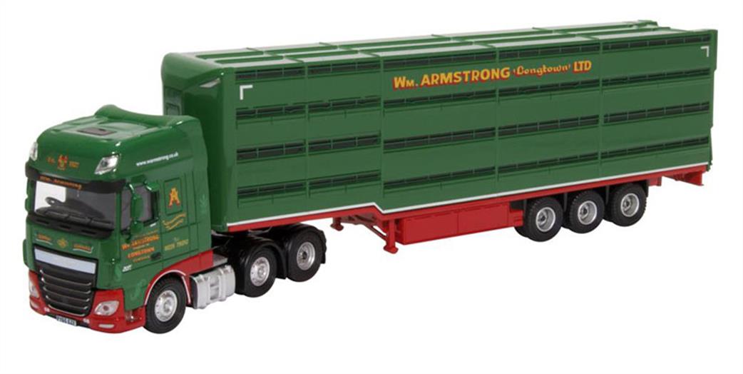 Oxford Diecast 1/76 76DXF003 DAF XF William Armstrong Houghton Parkhouse Livestock Trailer