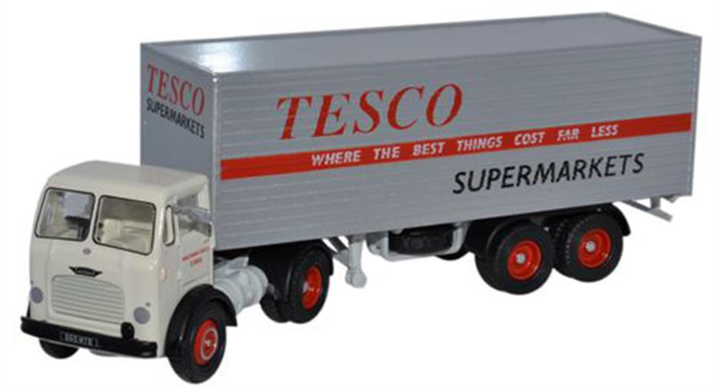 Oxford Diecast 1/76 76LO001 Leyland Octopus Box Trailer Tesco