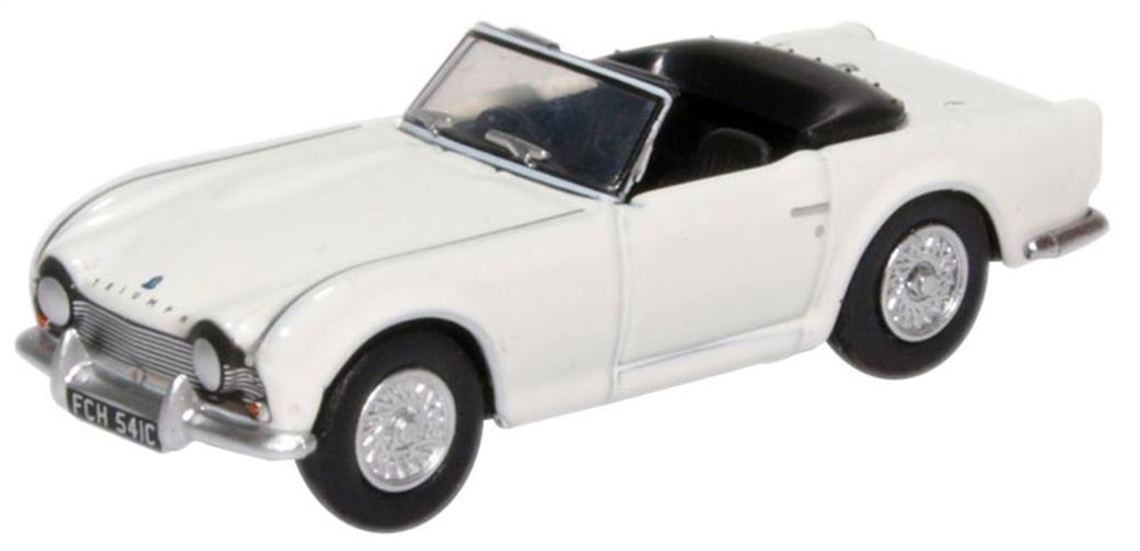 Oxford Diecast 1/76 76TR4003 Triumph TR4 New White