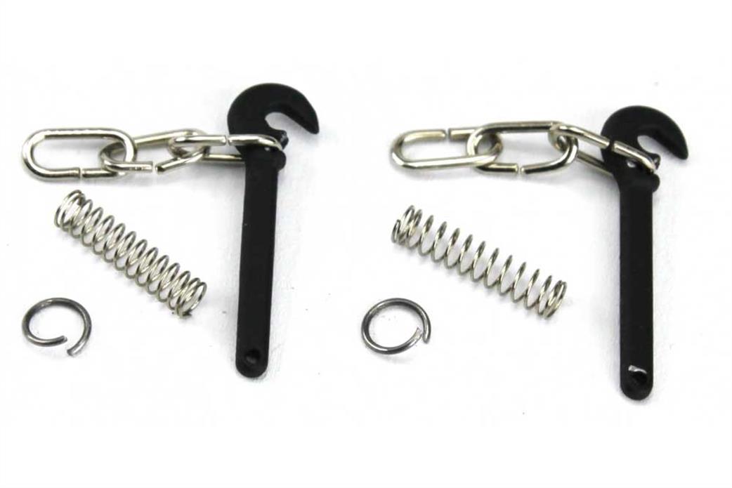 Dapol O Gauge 7A-000-011 3 Link Instanter Wagon Coupling & Drawbar Hook Pack of 5 Pairs