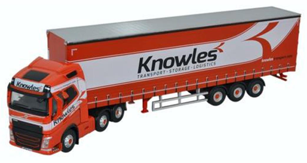 Oxford Diecast 1/76 76VOL4003 Volvo FH4 (G) Curtainside Knowles