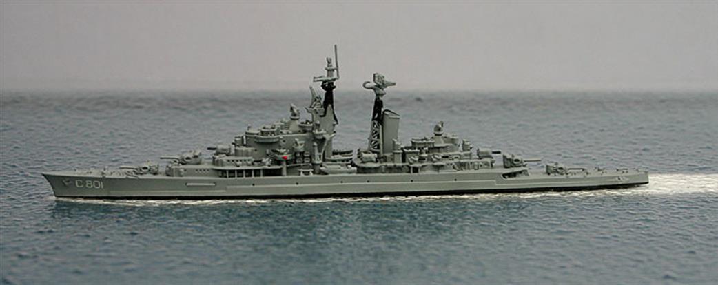 Rhenania 1/1250 TF002 De Ruyter, C801, Dutch cruiser, 1953