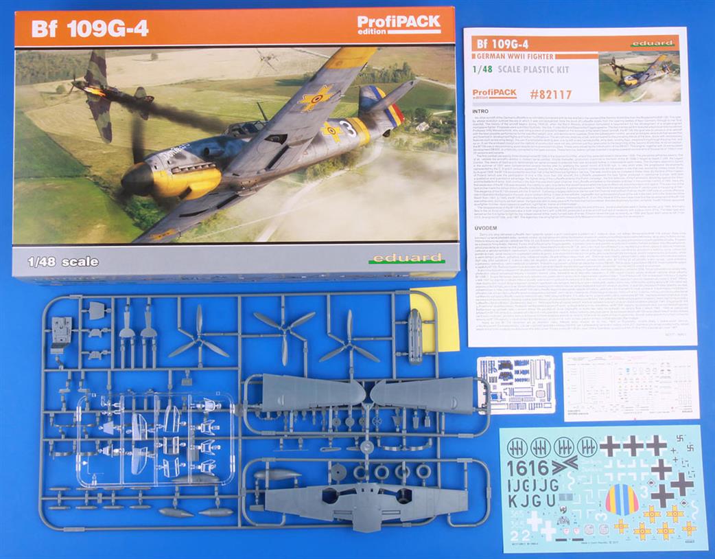 Eduard 1/48 82117 Bf-109G4 German WW2 Fighter Plastic Kit