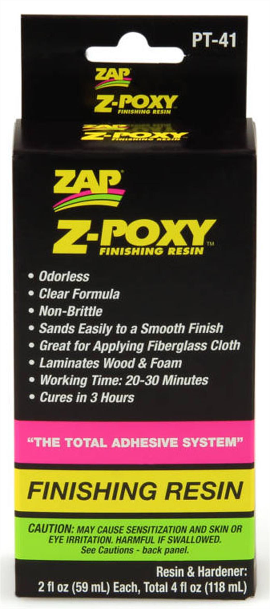 Pacer  PT41 ZAP Finishing Resin 4fl oz pack